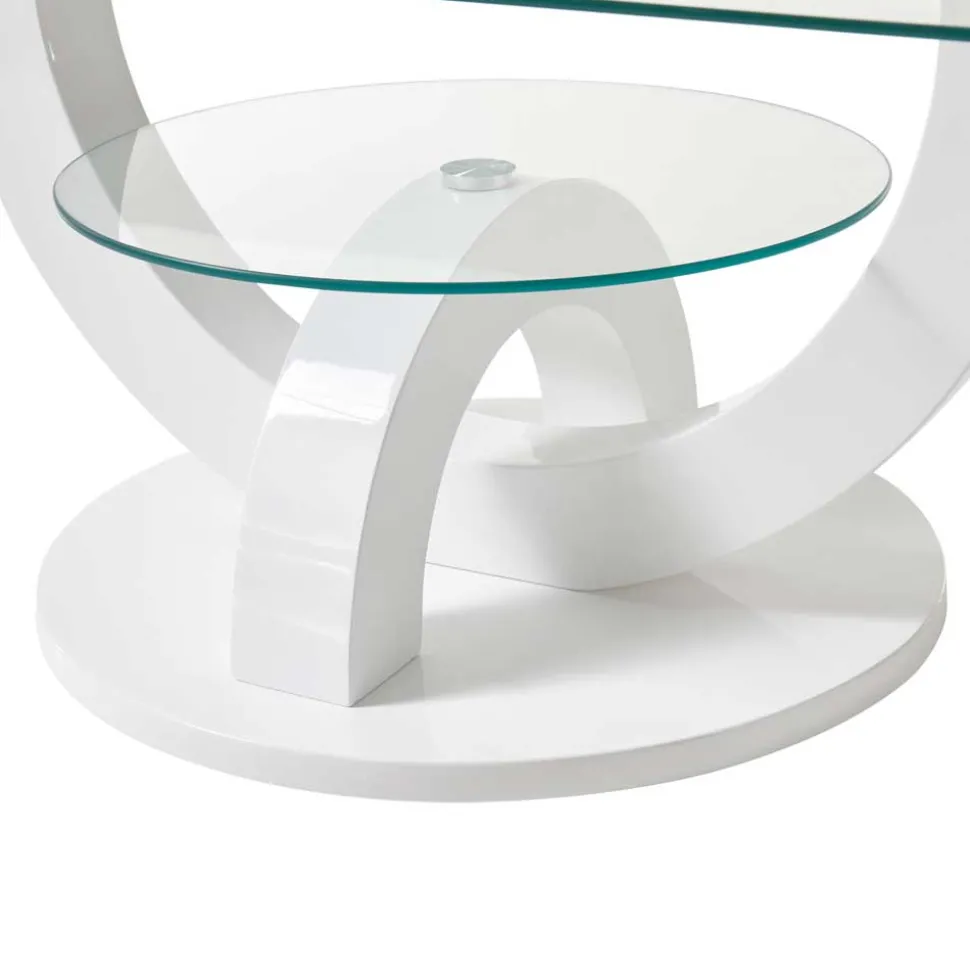 Ovaler Design Glastisch fürs Wohnzimmer - Trucos