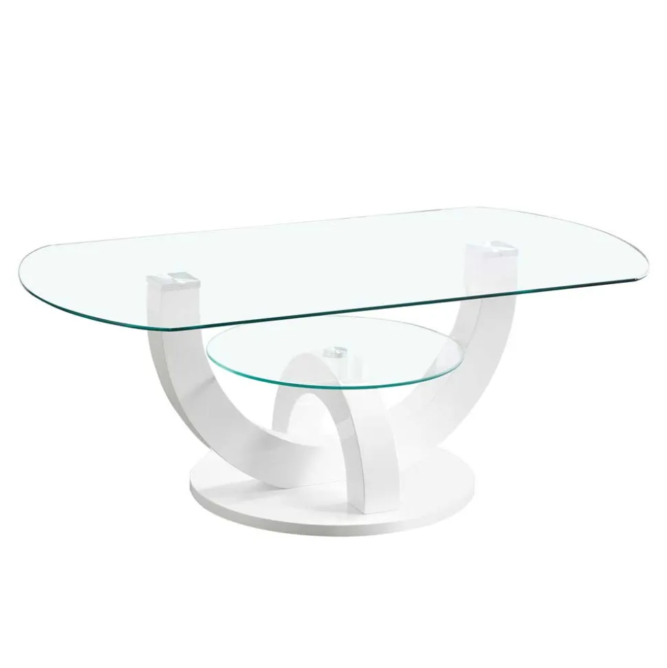 Ovaler Design Glastisch fürs Wohnzimmer - Trucos