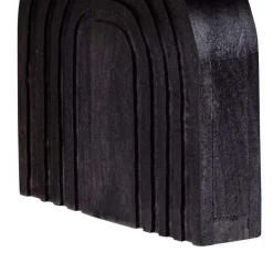 Ovaler Design-Couchtisch in Schwarz - Islando