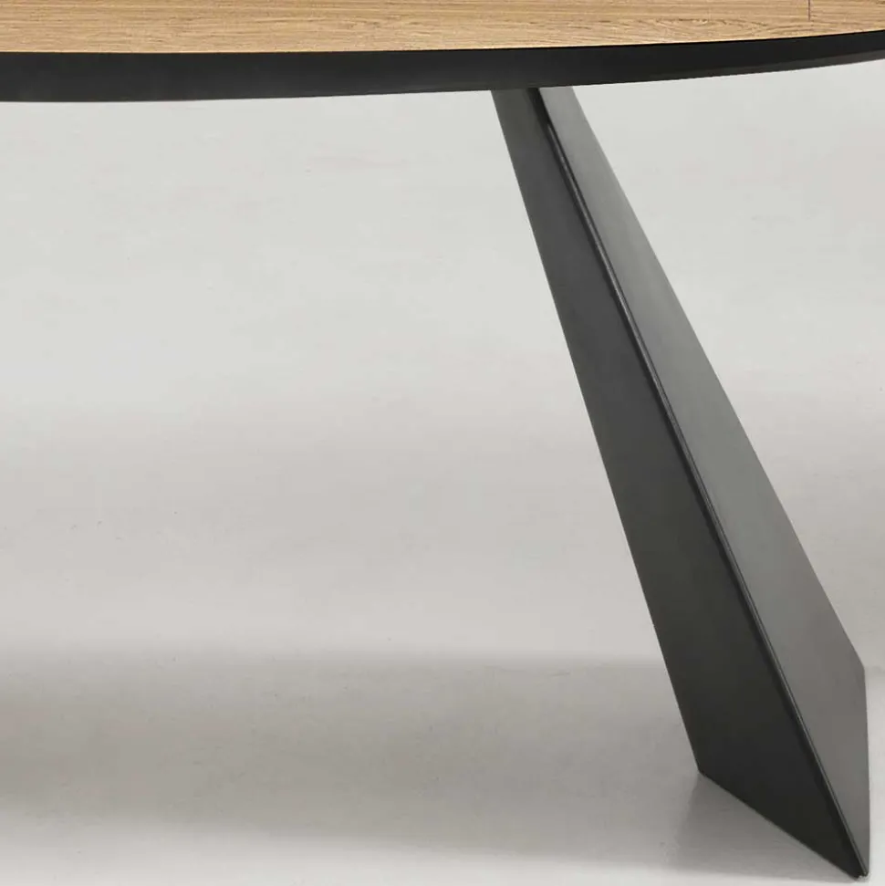 Ovaler Designtisch mit Schweizer Kante - Sinvoje