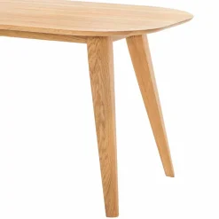 Ovaler Eichentisch Kathyn im Retro Design