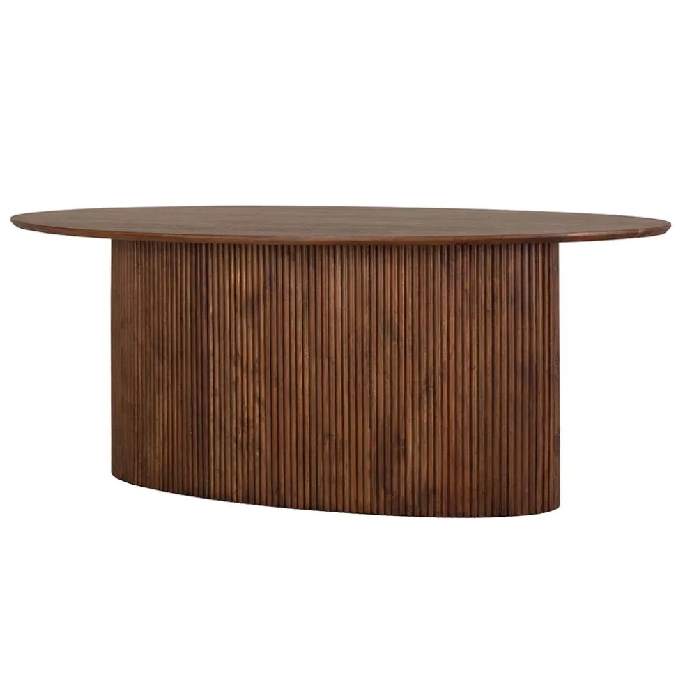 Ovaler Esstisch auf Sockelgestell - Ise