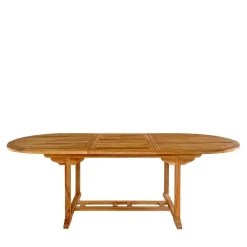 Ovaler Gartentisch aus Teak massiv - Senvelita