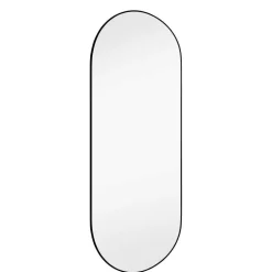 Ovaler Hängespiegel in Schwarz - Rema