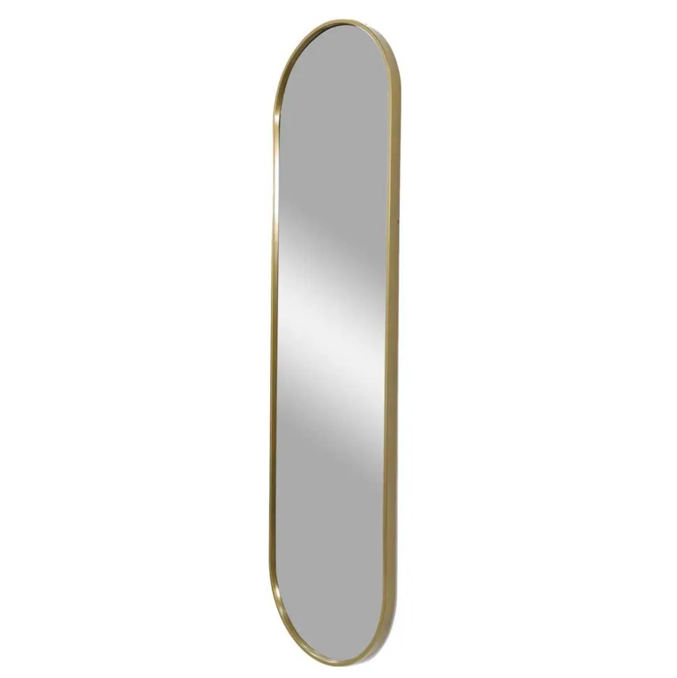 Ovaler Wandspiegel in Gold - Bali