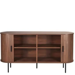 Ovales Sideboard mit Schiebetüren - Arura