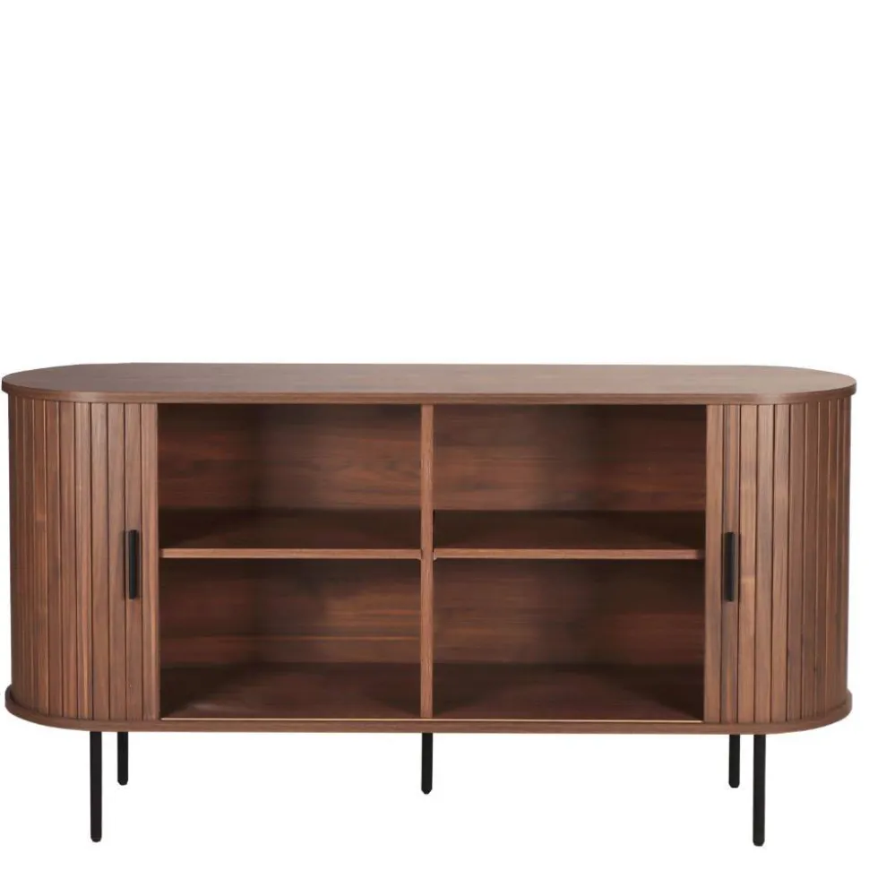 Ovales Sideboard mit Schiebetüren - Arura