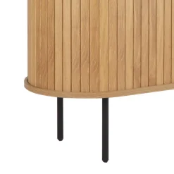 Ovales Skandi-Highboard mit Schiebetüren - Barnetta