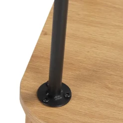 Ovales TV-Board mit Schiebetüren - Barnetta