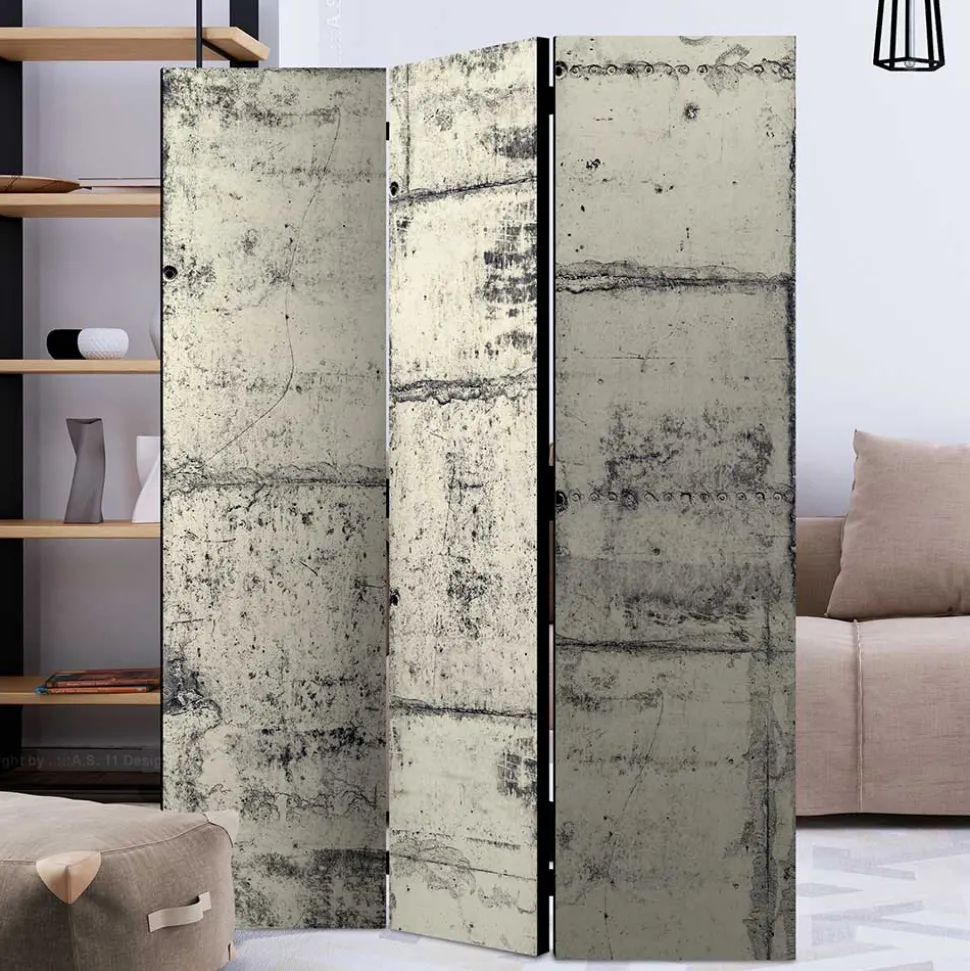 Paravent bedruckt in Betonoptik - Whites