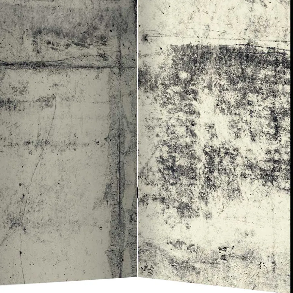 Paravent bedruckt in Betonoptik - Whites