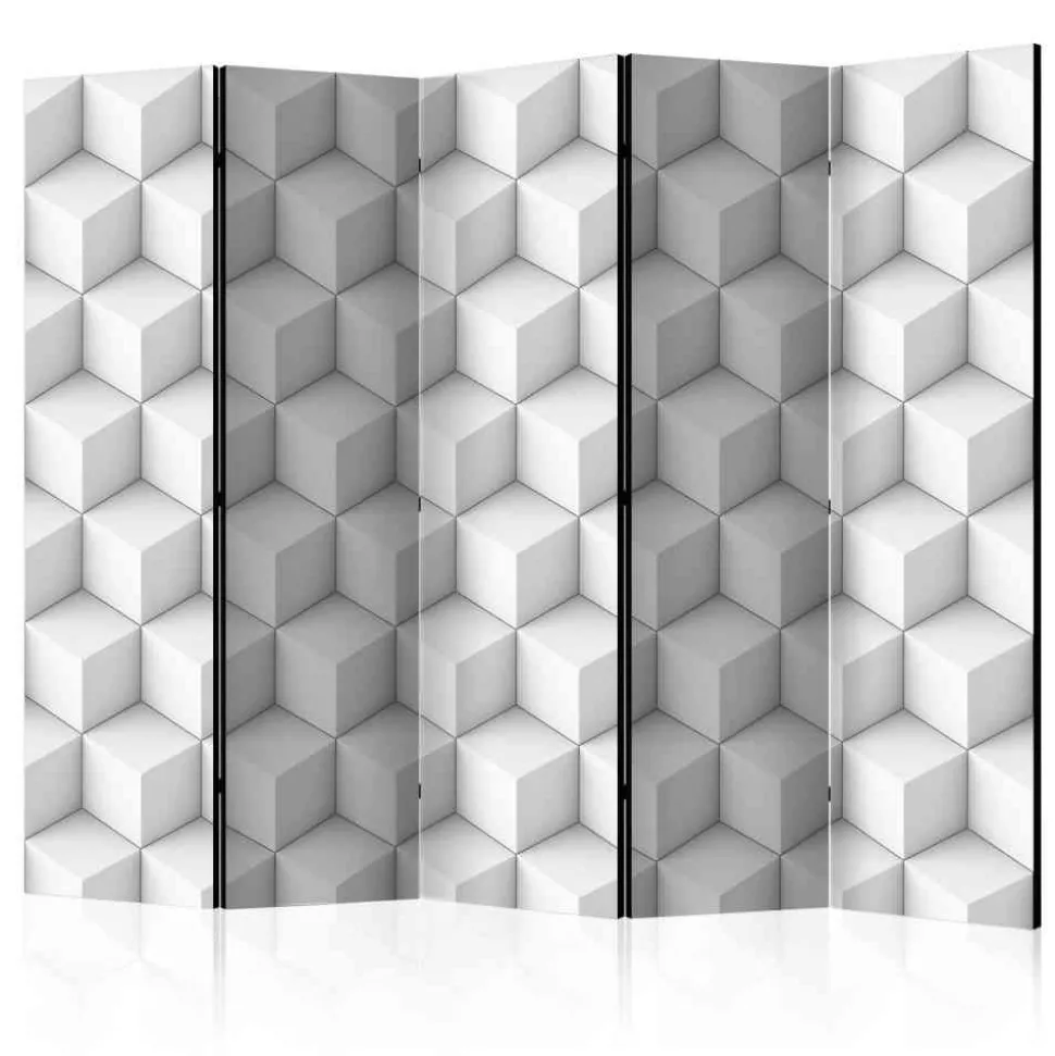 Paravent Deko-Raumteiler mit Würfel Motiv - Profi