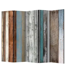 Paravent im Shabby Holzwand Look - Deta