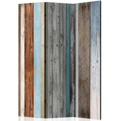 Paravent im Shabby Holzwand Look - Deta