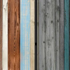 Paravent im Shabby Holzwand Look - Deta