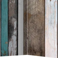 Paravent im Shabby Holzwand Look - Deta