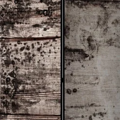 Paravent in Dunkelgrau Hellgrau - Batar