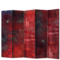 Paravent in Dunkelrot Rot Betonstruktur - Monrovia