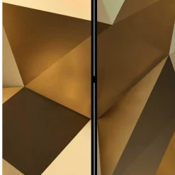 Paravent in Goldfarben & Braun - Austral
