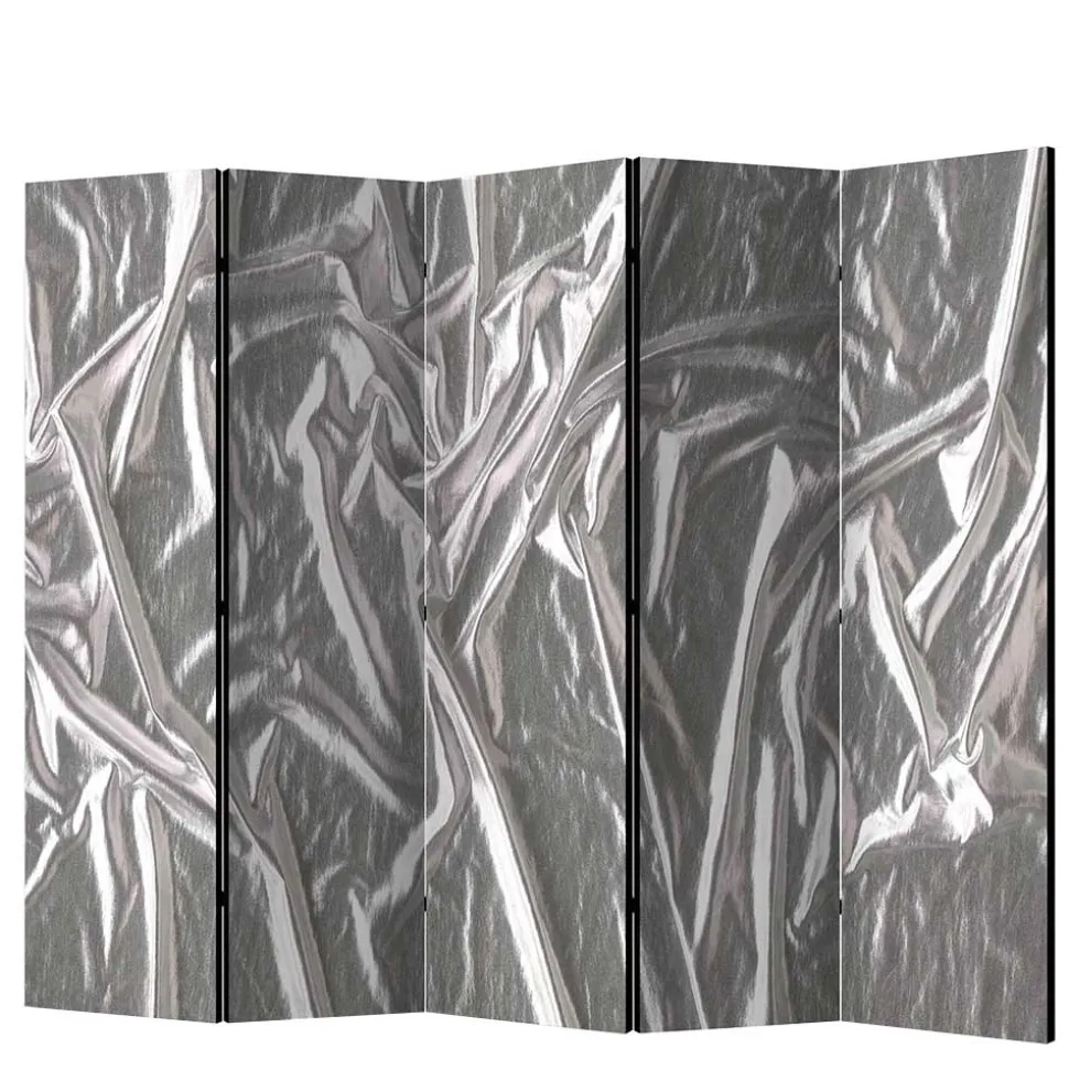 Paravent in Grau Silber bedruckt - Smidan