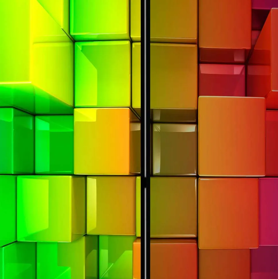 Paravent in knalligen Farben - Presto