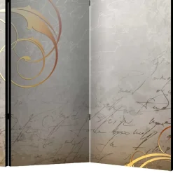 Paravent mit abstraktem Schrift Motiv - Ray