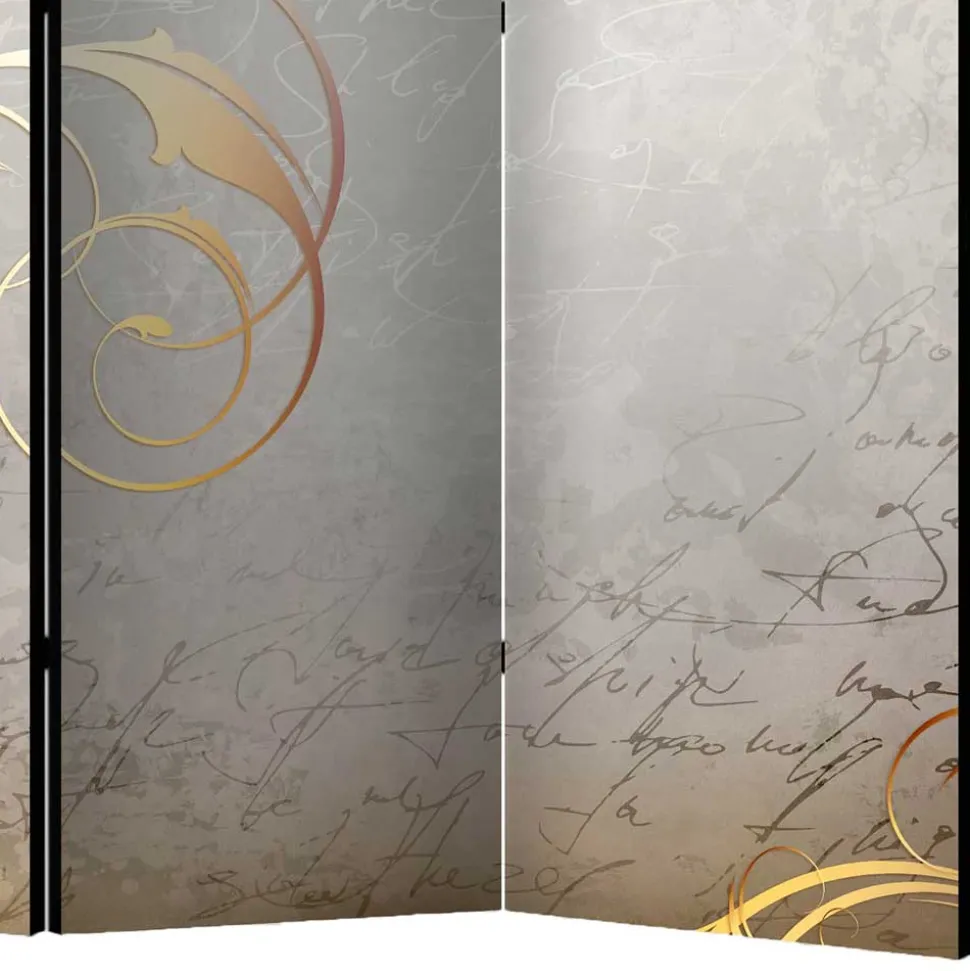 Paravent mit abstraktem Schrift Motiv - Ray