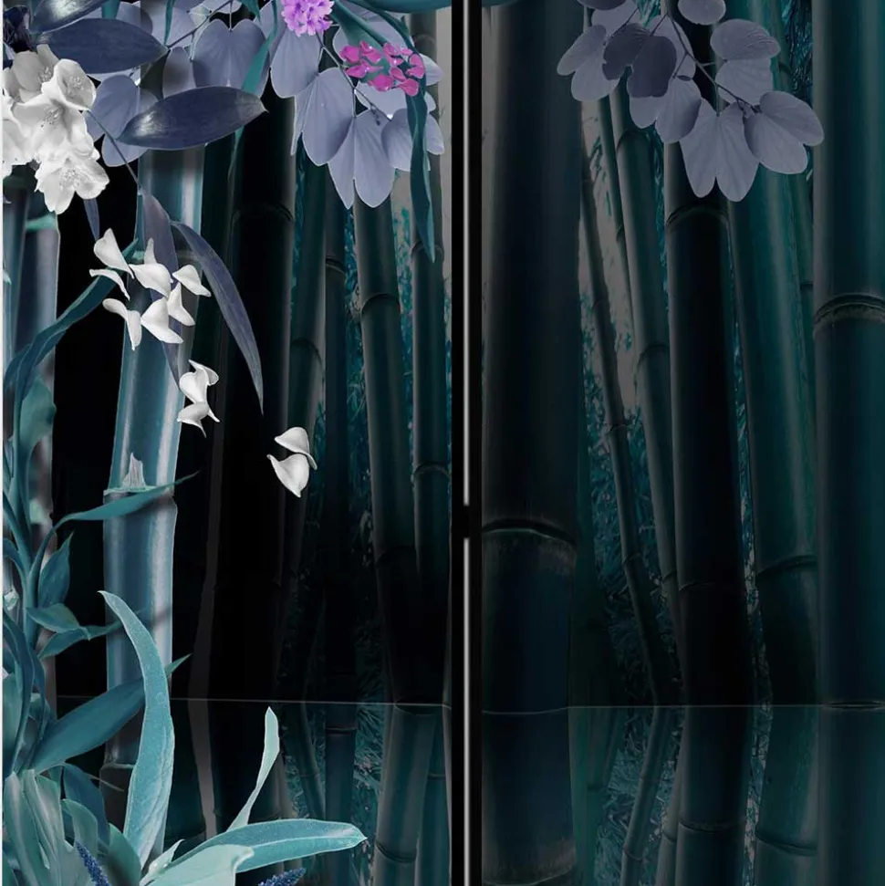 Paravent mit Bambus & Pflanzen Motiv - Kariono