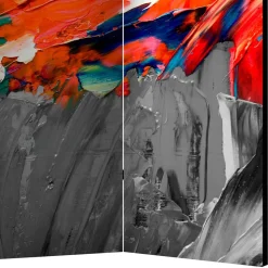 Paravent mit Druckmotiv Farbe in Bunt - Hemenias