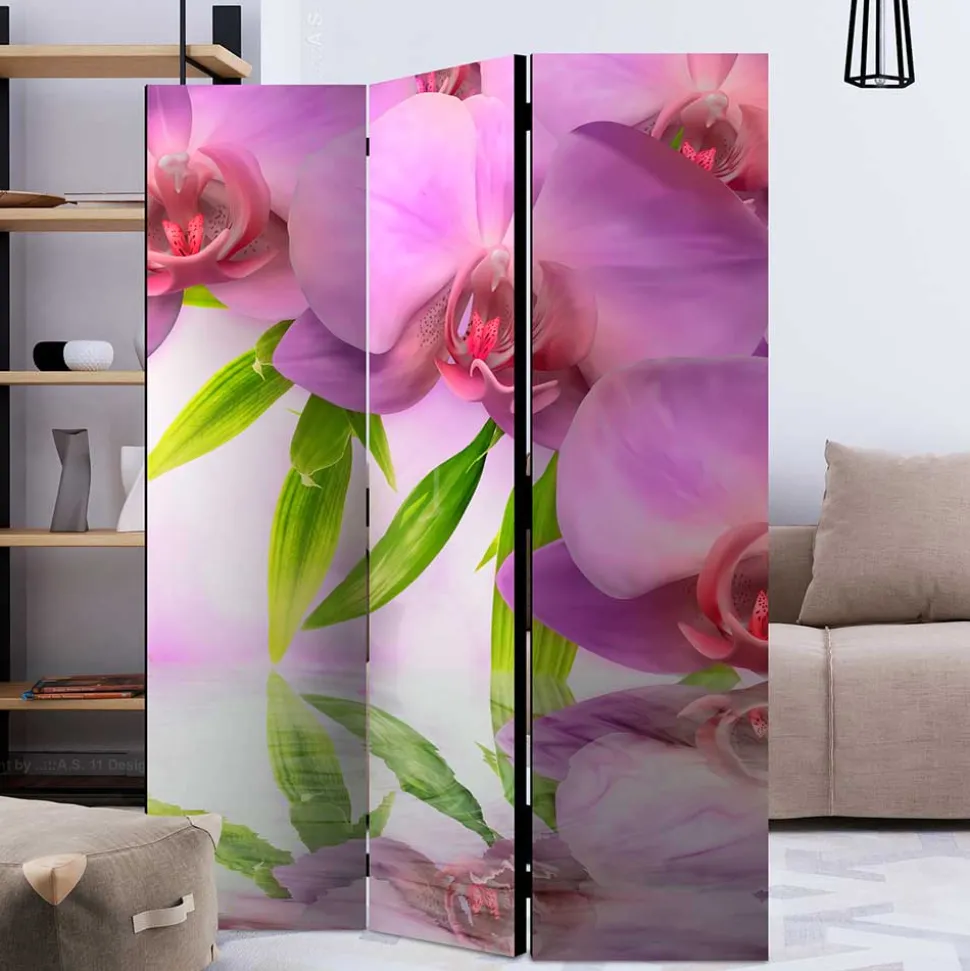 Paravent mit Orchideen Motiv - Grex