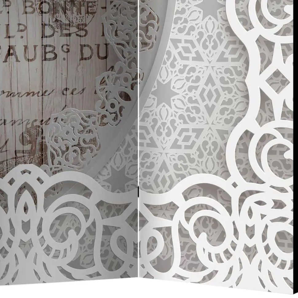 Paravent mit Vintage Motiv Paris Lilien - Crane