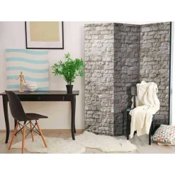 Paravent Raumteiler Steinwand - Arena