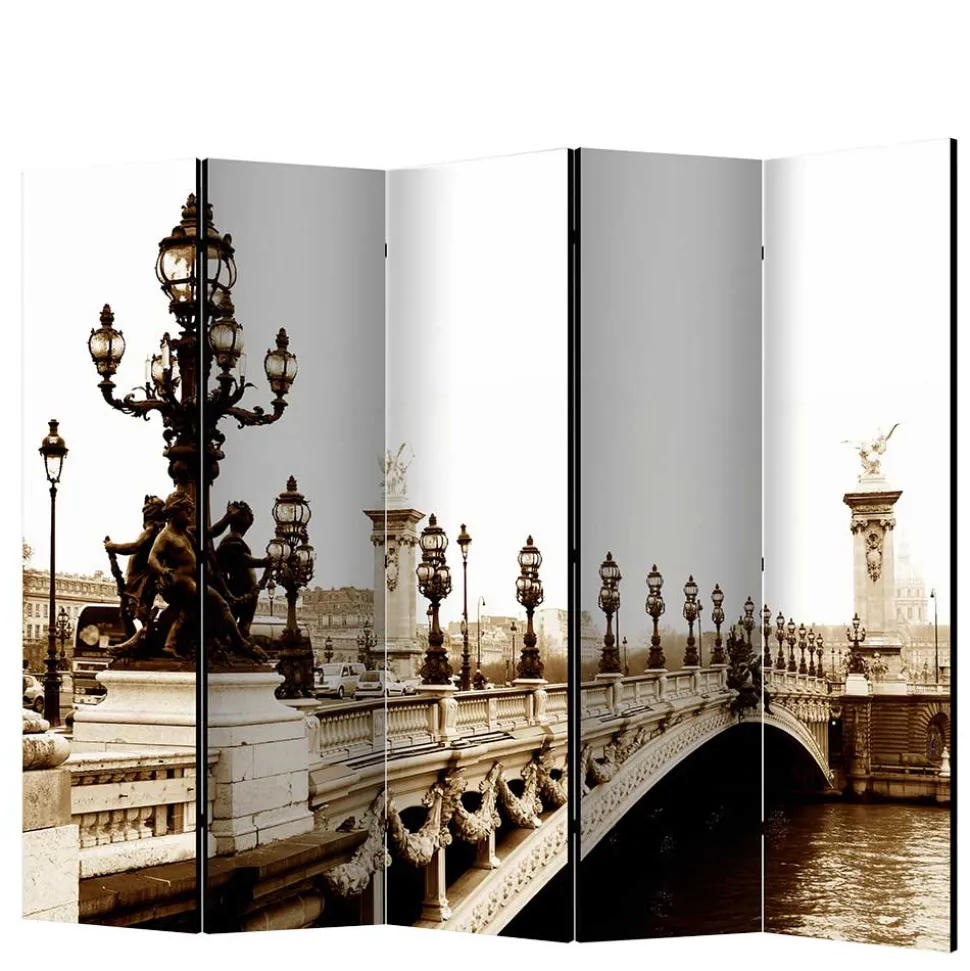 Paravent Raumtrenner mit Schwarzweiß Fotodruck - Charon