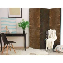 Paravent Trennwand in Kupfer Optik - Santorina