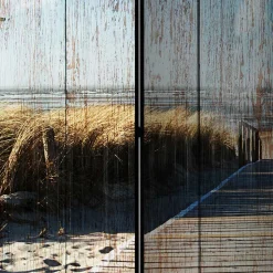 Paravent Vintage Look Strand Meer - Centres