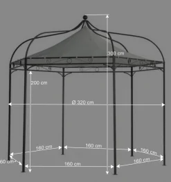 Pavillon Pauli für Garten