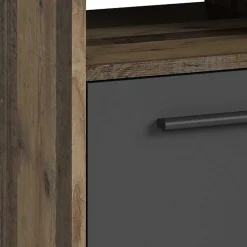 PC Eckschreibtisch in Altholz Optik - Asalion