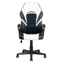 PC Gamingstuhl in Schwarz Weiß - Toma