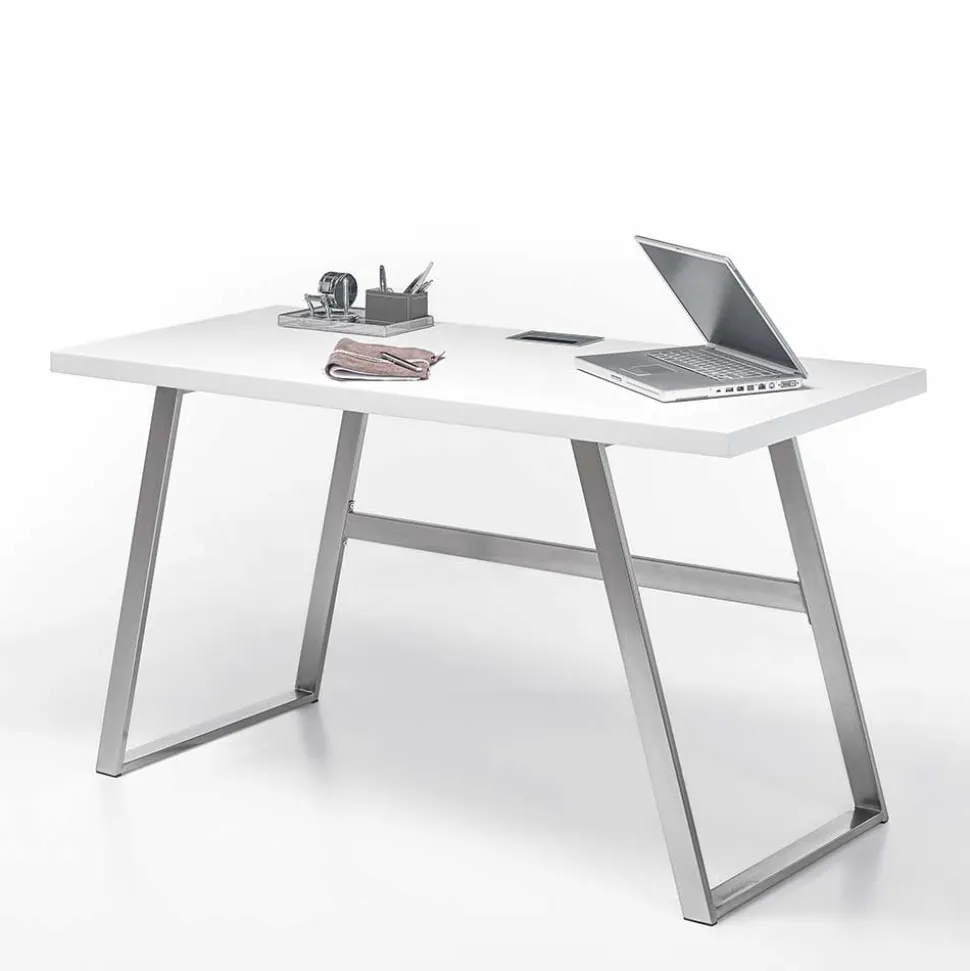 PC Schreibtisch Joera in Weiß