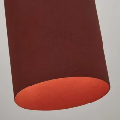 Pendelleuchte aus Metall in Terracotta - Yushu