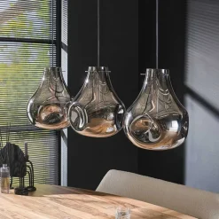 Pendelleuchte mit drei Tropfen Design Schirmen - Vincent