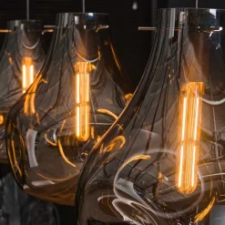 Pendelleuchte mit drei Tropfen Design Schirmen - Vincent