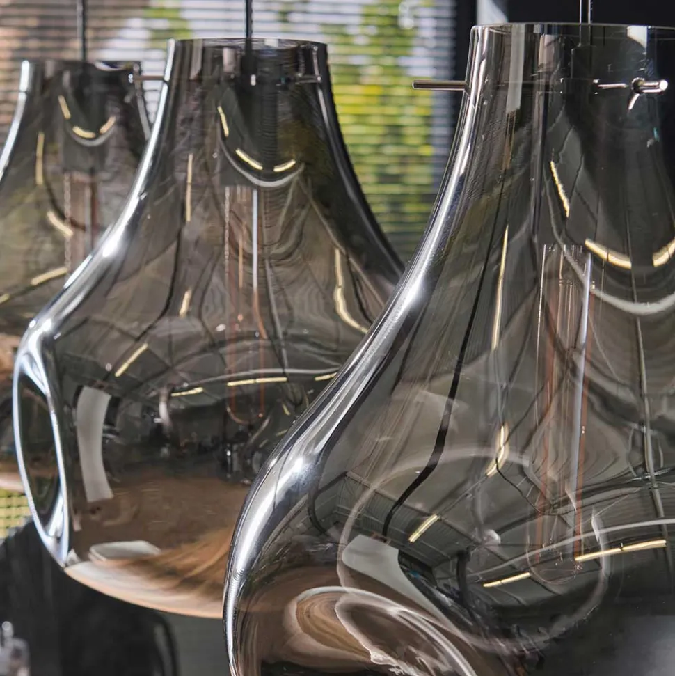 Pendelleuchte mit drei Tropfen Design Schirmen - Vincent