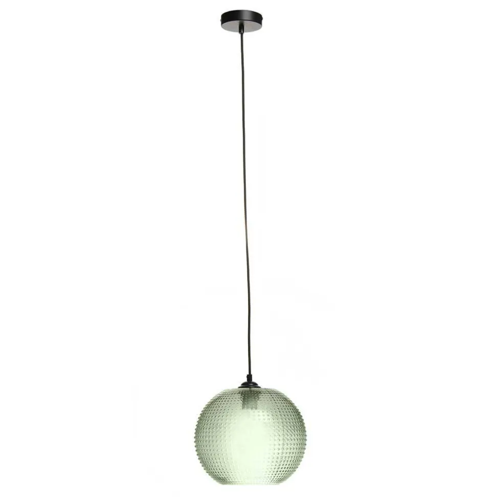 Pendelleuchte mit grünem Glas Kuppel Schirm - Buleria