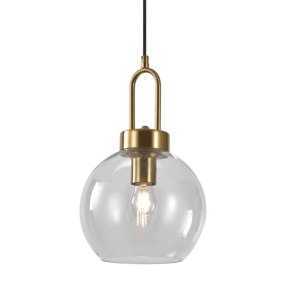 Pendelleuchte mit Kugelschirm Glas Klar - Habanna