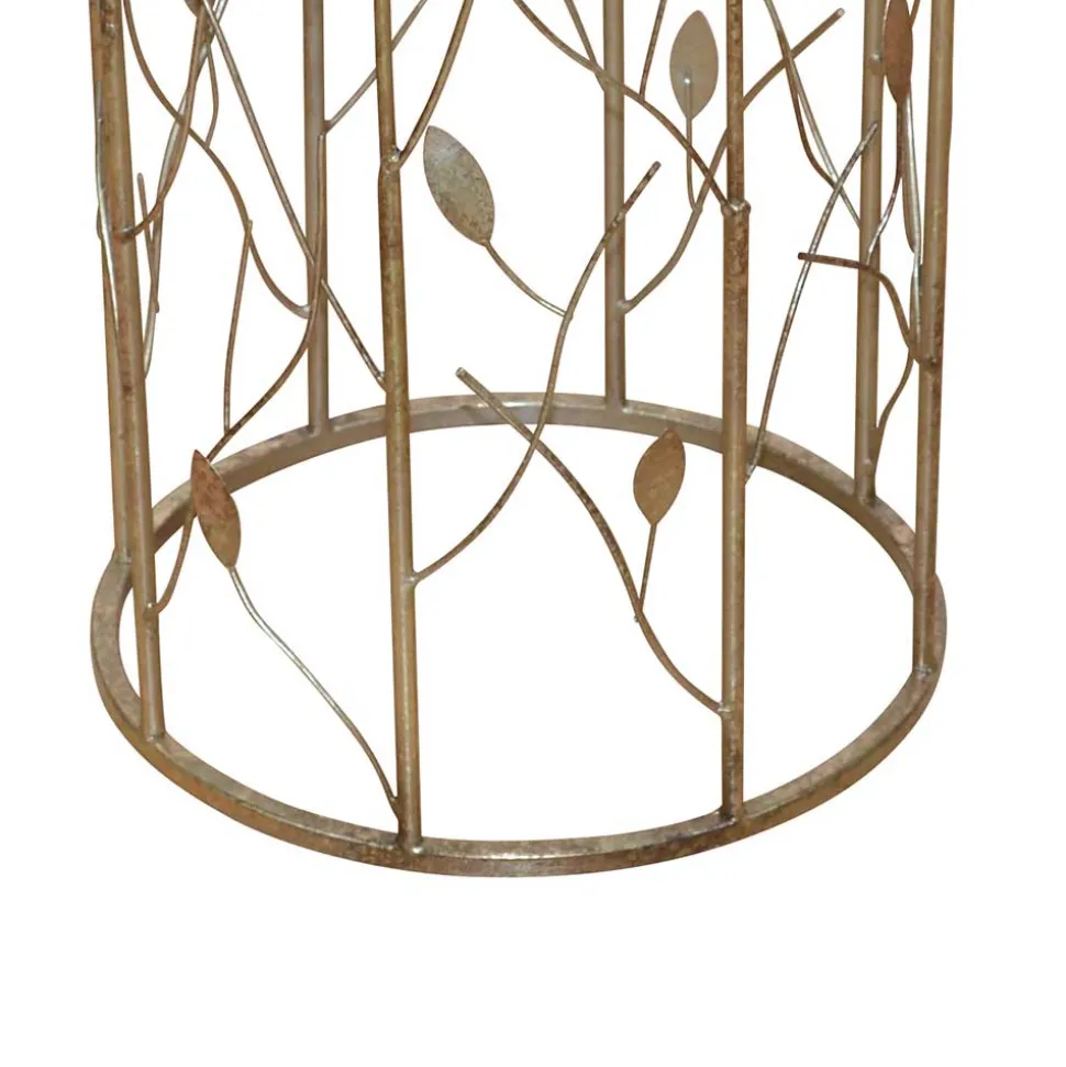 Pflanzenhocker Jarana in Gold