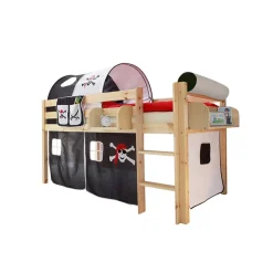 Piraten Halbhochbett Winner aus Kiefer Massivholz