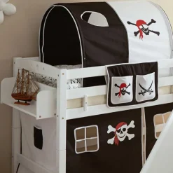 Piraten Kinder-Hochbett mit Podest Rutsche - Mercy