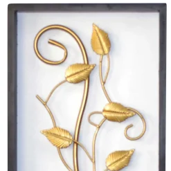 Plastisches Wandbild mit Blätter-Ranke - Valdiza