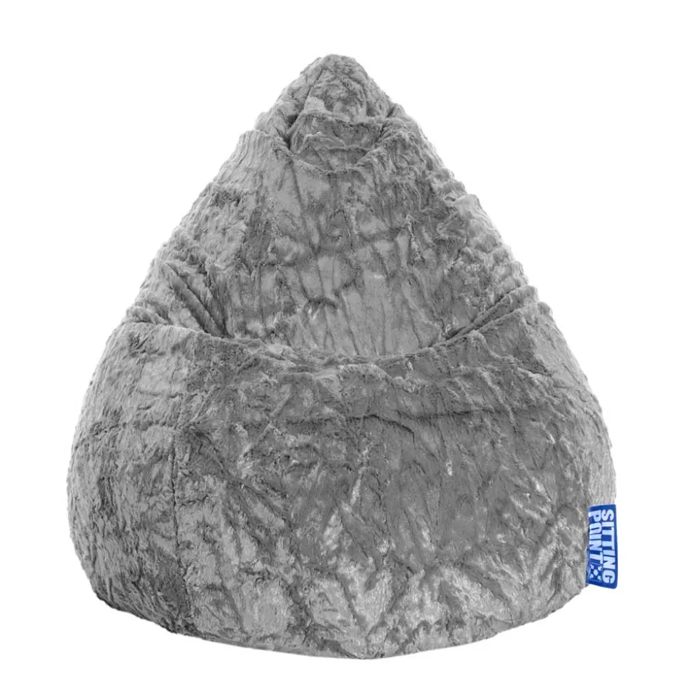 Plüsch Sitzsack Melicus in Grau